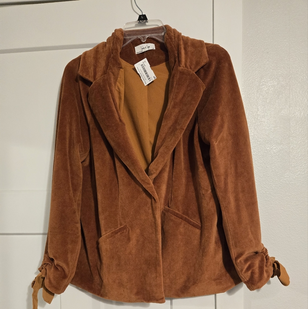 Brown Velvet Blazer